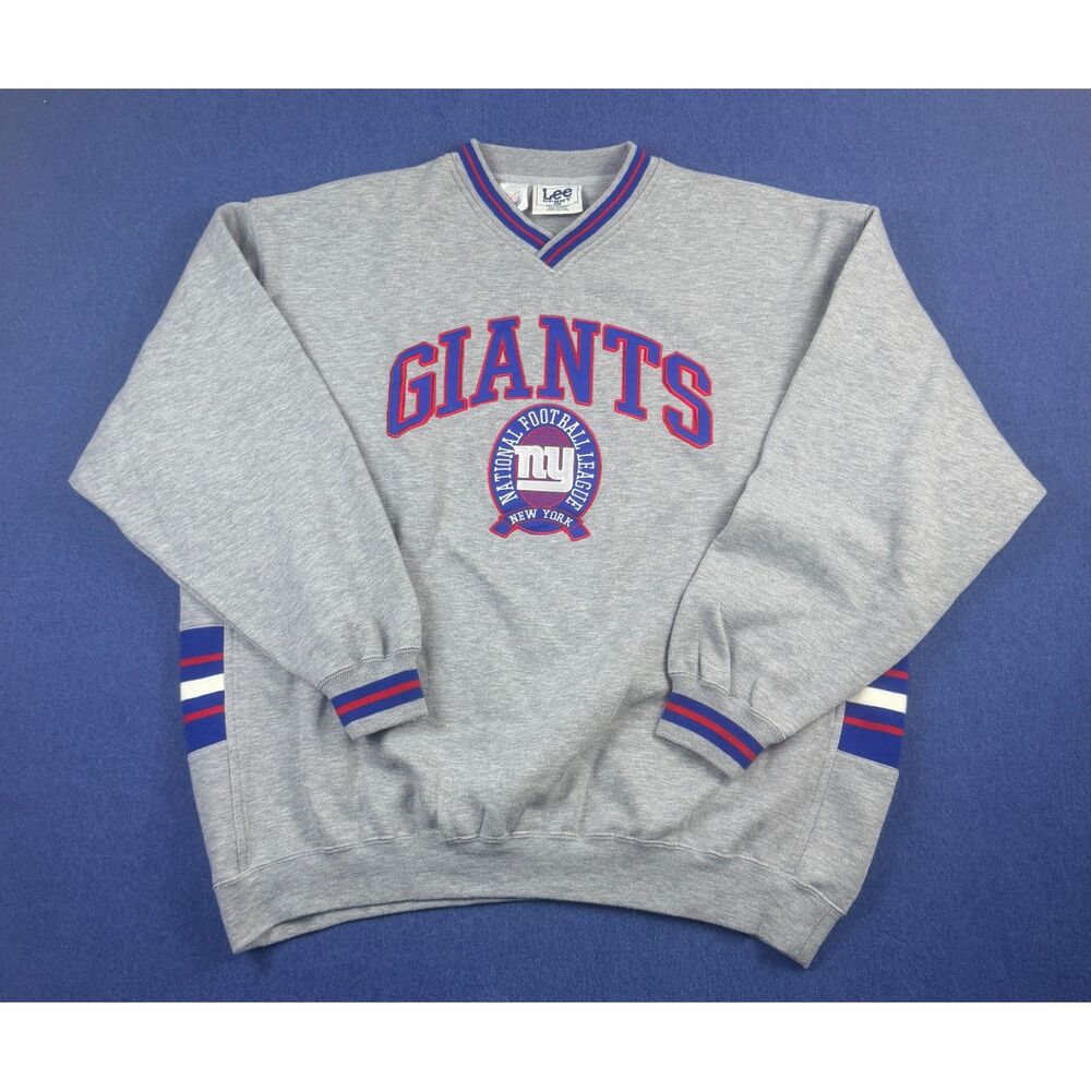 Vintage Lee Sport NY Giants V-Neck Sweatshirt XL